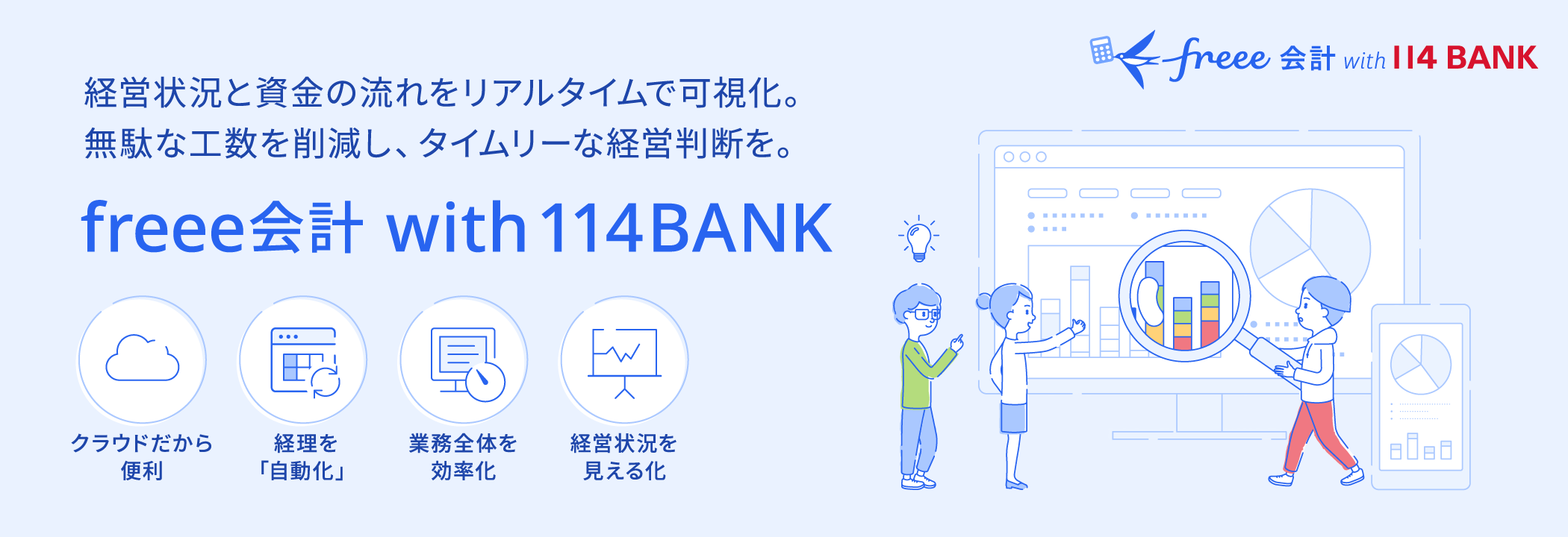 freee会計 with 114BANK