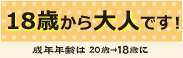 18歳から大人です！